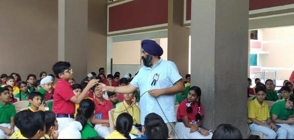 awareness session in school by dr gurbilas p singh